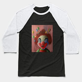 Funky Looking Clown Baseball T-Shirt